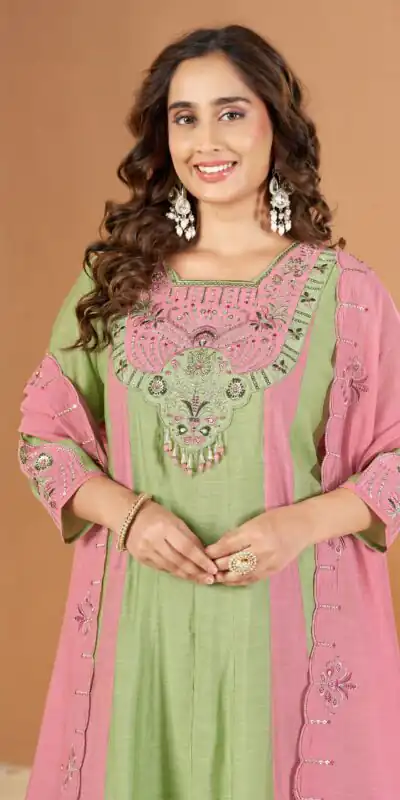 DIVA 186 Pista Mal Chanderi Salwar Suit Perfect for Wedding, Party, Baisakhi, Housewarming, Sangeet – Introductory Price ₹2899. Delivery 4-6 Working D | Jump Suits, Straight Suits, Casual Suits, Creative suits, Designer Suits, Palazzo Suits, Party Wear Suits, Patiala Suits, Salwar suit