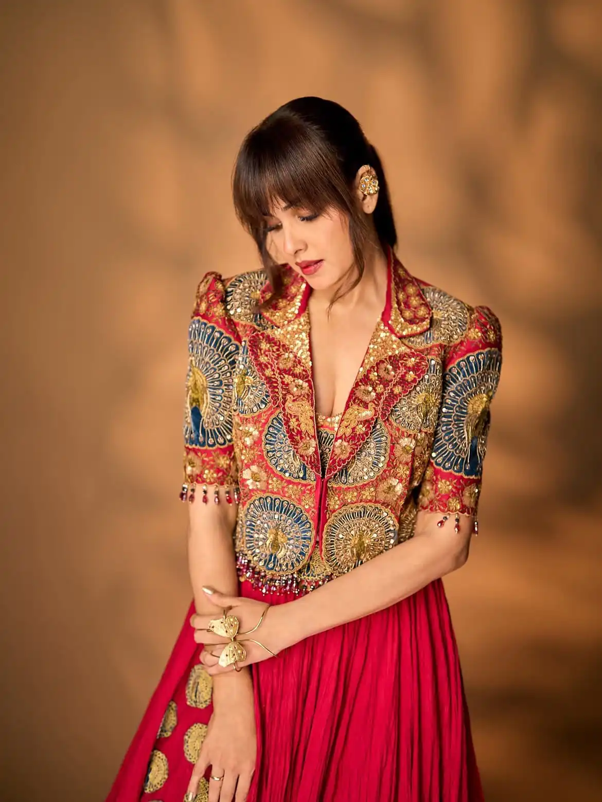 BB 100 Red Rangoli Crush Silk Lehenga Choli with Sequins Work & Embroidery Work. Affordable Price ₹2999. Delivery 4-6 Working Days. Shop now. | Bollywood Lehenga, Creative Lehenga, Designer Lehenga, Embroidered Lehenga, Lehenga, Party Wear Lehenga