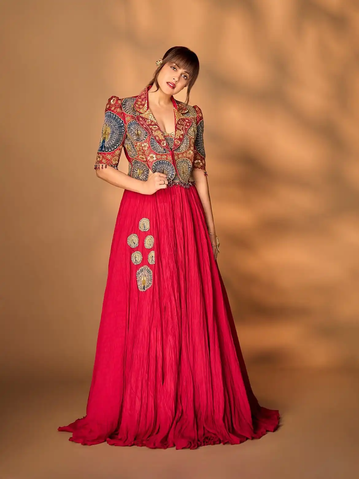 BB 100 Red Rangoli Crush Silk Lehenga Choli with Sequins Work & Embroidery Work. Affordable Price ₹2999. Delivery 4-6 Working Days. Shop now. | Bollywood Lehenga, Creative Lehenga, Designer Lehenga, Embroidered Lehenga, Lehenga, Party Wear Lehenga