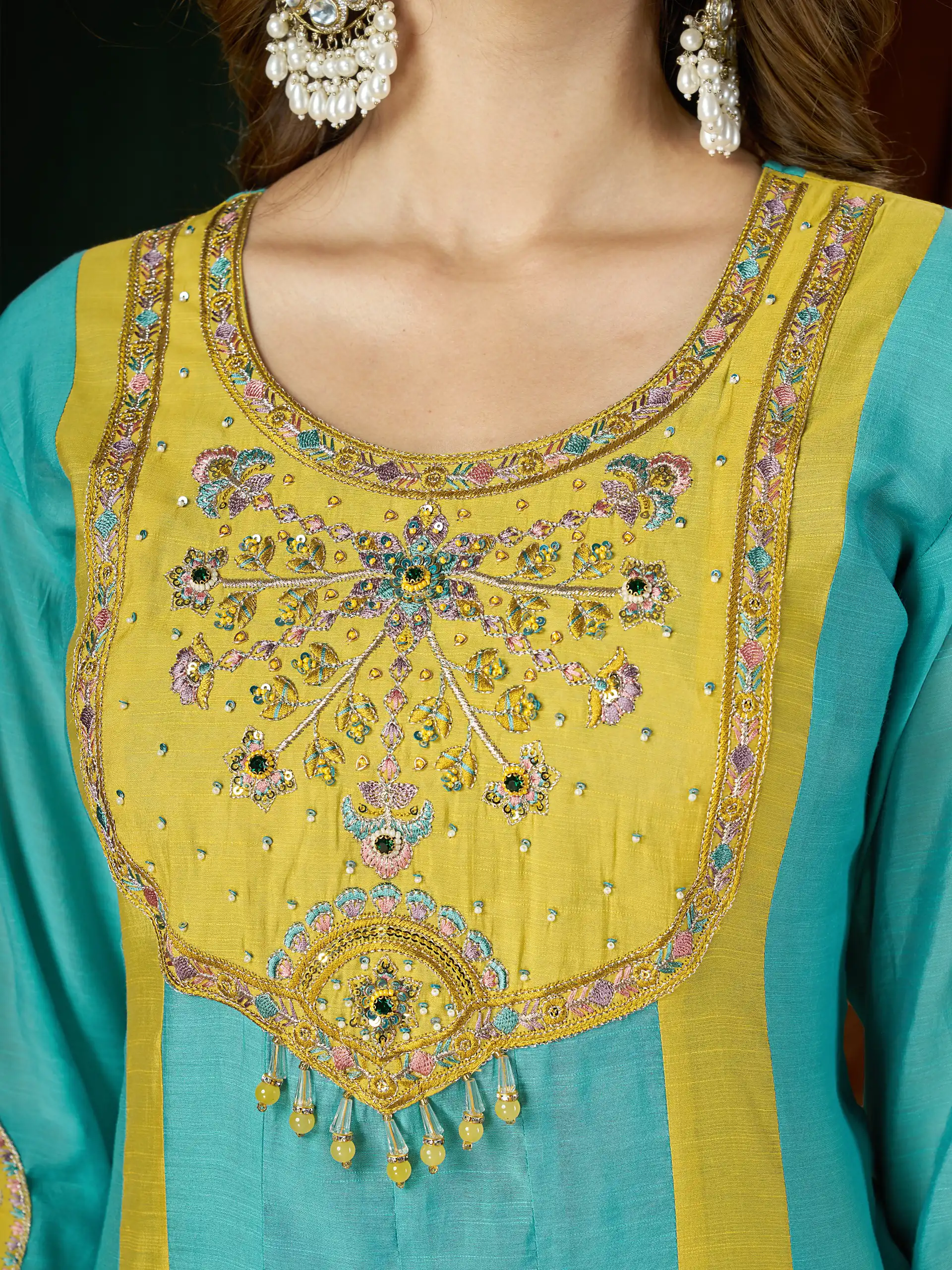 DIVA 183 Blue Brown Mal Chanderi Salwar Suit Perfect for Wedding, Party, Baisakhi, Housewarming, Sangeet – Introductory Price ₹2799. Delivery 4-6 Working D | Jump Suits, Straight Suits, Casual Suits, Creative suits, Designer Suits, Palazzo Suits, Party Wear Suits, Patiala Suits, Salwar suit
