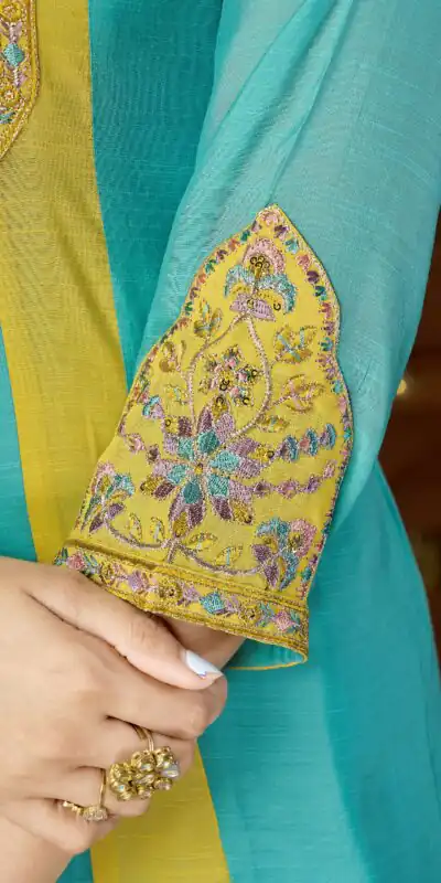 DIVA 183 Blue Brown Mal Chanderi Salwar Suit Perfect for Wedding, Party, Baisakhi, Housewarming, Sangeet – Introductory Price ₹2799. Delivery 4-6 Working D | Jump Suits, Straight Suits, Casual Suits, Creative suits, Designer Suits, Palazzo Suits, Party Wear Suits, Patiala Suits, Salwar suit