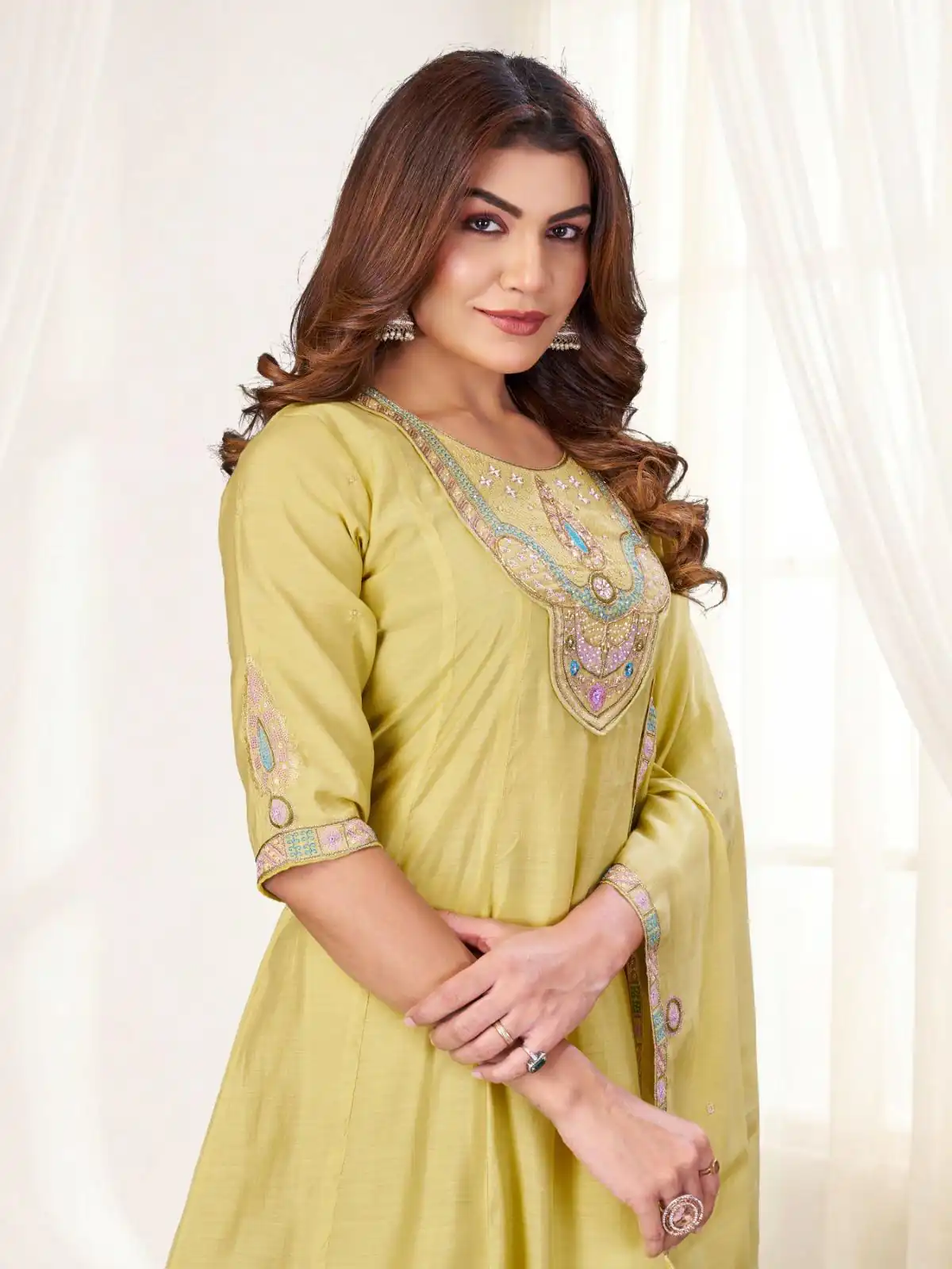 DIVA 171 Yellow Mal Chanderi Salwar Suit Perfect for Wedding, Party, Baisakhi, Housewarming, Sangeet – Introductory Price ₹2449. Delivery 4-6 Working D | Jump Suits, Straight Suits, Casual Suits, Creative suits, Designer Suits, Palazzo Suits, Party Wear Suits, Patiala Suits, Salwar suit