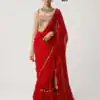 DF 3455 Red Color Faux Georgette Embroidery Sequins Work Saree Casual, Wedding, Festive, Events . Expected Delivery  4-6 Working Days @2199/- only                                                                                | Bollywood Sarees, Creative Sarees, Designer Sarees, Embroidered Sarees, Ethnic Saree, Modern Digital sarees, Party Wear Sarees, Sarees