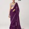 DF 3455 Wine Color Faux Georgette Embroidery Sequins Work Saree Casual, Wedding, Festive, Events . Expected Delivery  4-6 Working Days @2199/- only                                                                                | Bollywood Sarees, Creative Sarees, Designer Sarees, Embroidered Sarees, Ethnic Saree, Modern Digital sarees, Party Wear Sarees, Sarees