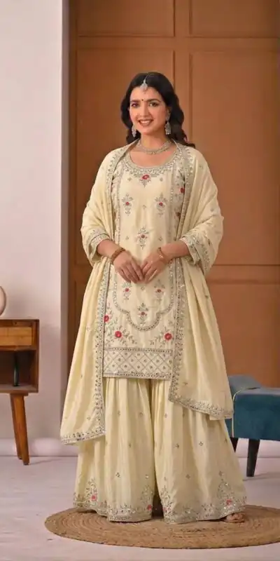 MD 3049 White in Color Natural Crepe Embroidery Work Salwar Suit . Affordable Price ₹2349. Delivery 4-6 Working Days. Shop now. | Jump Suits, Straight Suits, Casual Suits, Creative suits, Designer Suits, Palazzo Suits, Party Wear Suits, Patiala Suits, Salwar suit
