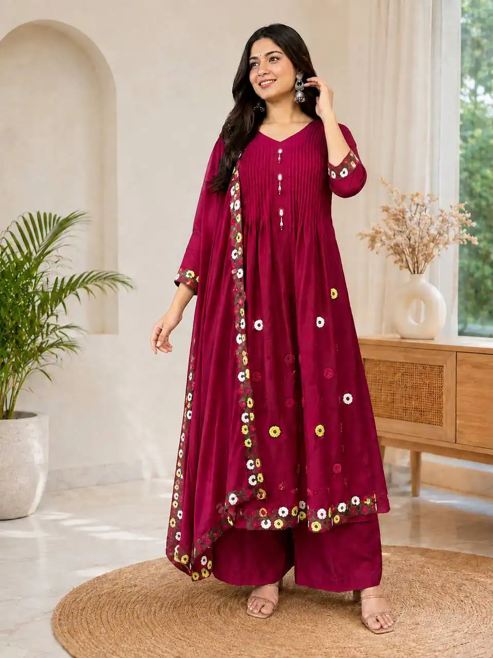 DIVA 181 Red Mal Chanderi Salwar Suit Perfect for Wedding, Party, Baisakhi, Housewarming, Sangeet – Introductory Price ₹2299. Delivery 4-6 Working D | Jump Suits, Straight Suits, Casual Suits, Creative suits, Designer Suits, Palazzo Suits, Party Wear Suits, Patiala Suits, Salwar suit