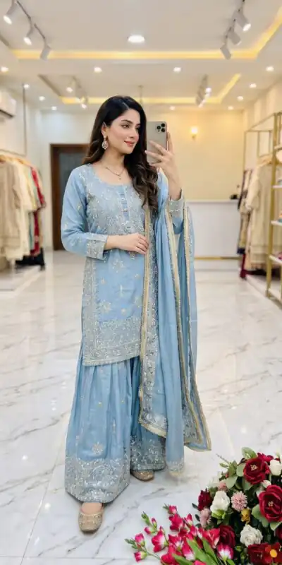 WW 1243 Blue NC Zimmy Silk Salwar Suit Perfect for Wedding, Party, Baby Shower, Festival Celebrations, Pongal – . Grab it for ₹2449. Delivery 4-6 Worki | Jump Suits, Straight Suits, Casual Suits, Creative suits, Designer Suits, Palazzo Suits, Party Wear Suits, Patiala Suits, Salwar suit