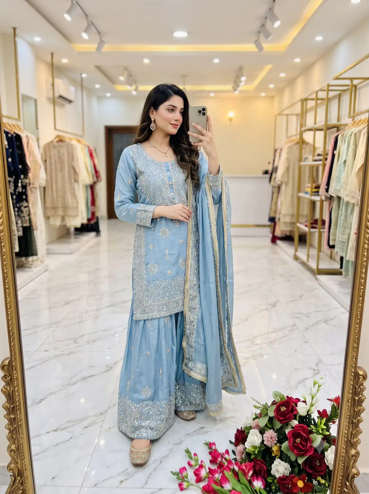 WW 1243 Blue NC Zimmy Silk Salwar Suit Perfect for Wedding, Party, Baby Shower, Festival Celebrations, Pongal – . Grab it for ₹2449. Delivery 4-6 Worki | Jump Suits, Straight Suits, Casual Suits, Creative suits, Designer Suits, Palazzo Suits, Party Wear Suits, Patiala Suits, Salwar suit