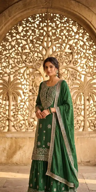WW 1243 Green NC Zimmy Silk Salwar Suit Perfect for Wedding, Party, Baby Shower, Festival Celebrations, Pongal – . Grab it for ₹2449. Delivery 4-6 Worki | Jump Suits, Straight Suits, Casual Suits, Creative suits, Designer Suits, Palazzo Suits, Party Wear Suits, Patiala Suits, Salwar suit