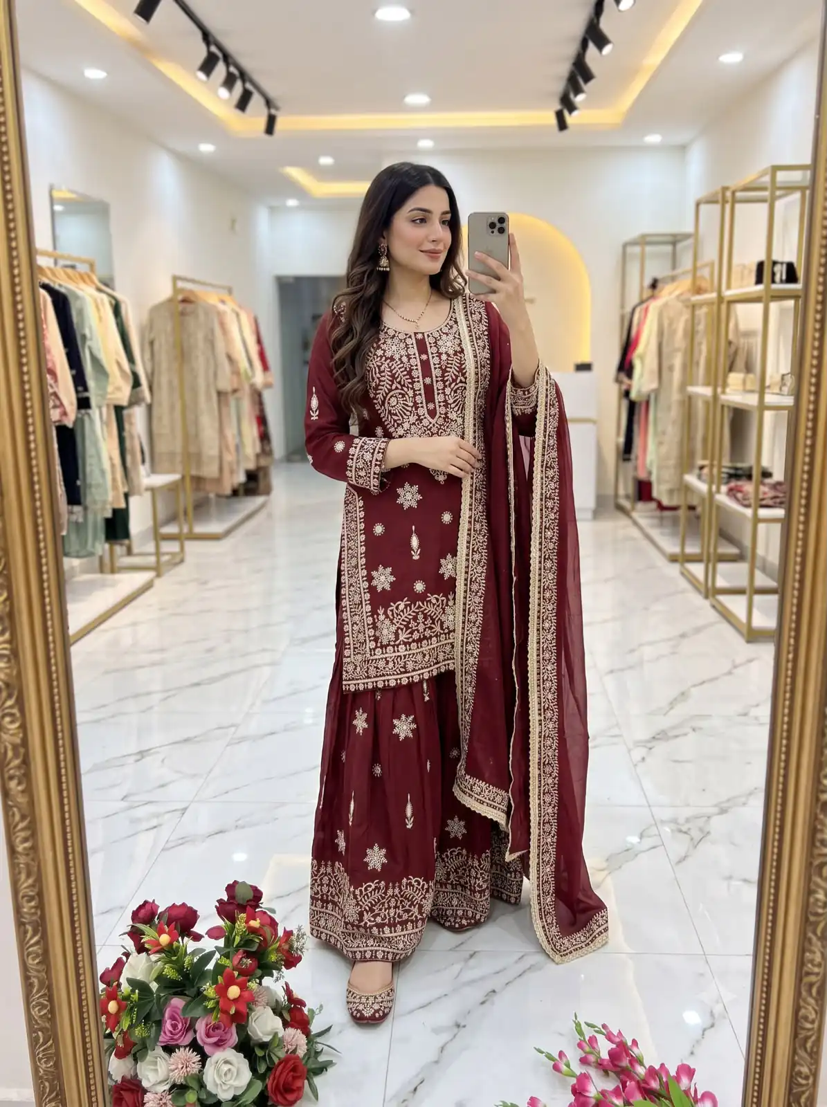 WW 1243 Maroon NC Zimmy Silk Salwar Suit Perfect for Wedding, Party, Baby Shower, Festival Celebrations, Pongal – . Grab it for ₹2449. Delivery 4-6 Worki | Jump Suits, Straight Suits, Casual Suits, Creative suits, Designer Suits, Palazzo Suits, Party Wear Suits, Patiala Suits, Salwar suit