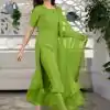 Glorious Green Color Heavy Rayon Sequence Work Designer Salwar Suit