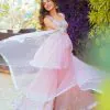 Amazing Baby Pink Color Party Wear Embroidery Sharara Suit