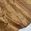Dazzling Golden Color Soft Lichi Silk Border And Rich Pallu Saree