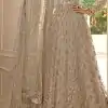 Grace Off White Color Net Embroidery And Mirror work Anarkali Suit