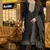 Mesmerizing Black Color Rayon Embroidery Work Printed Kurti