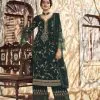 Special Blue Color Georgette Embroidery Stone Work Sharara Suit