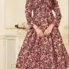 Special Look Coffee Color Heavy Rayon Print with Foil Work Kurti