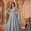 Beautiful Grey Color Sequence With Embroidery Work Gown