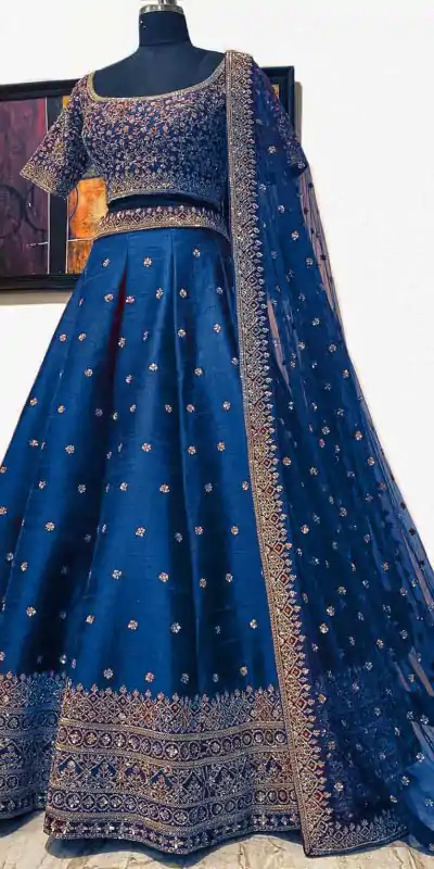 elegant-blue-color-embroidery-sequence-work-festive-lehenga-choli