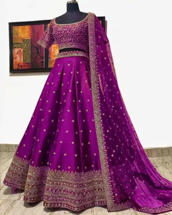 elegant-pink-color-embroidery-sequence-work-festive-lehenga-choli