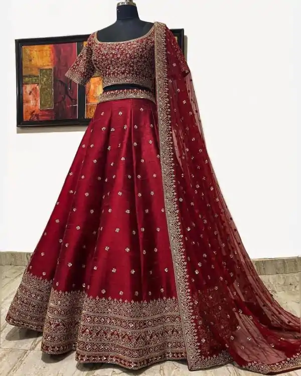 elegant-red-color-embroidery-sequence-work-festive-lehenga-choli
