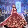 Glorious Maroon Color Georgette With Embroidery Lehenga Choli