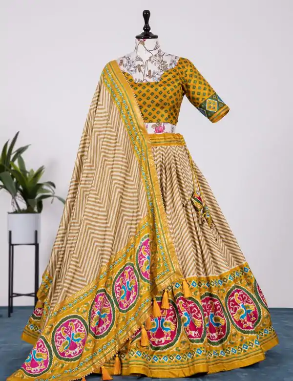 new-exclusive-yellow-color-silk-with-heavy-tassels-lehenga-choli
