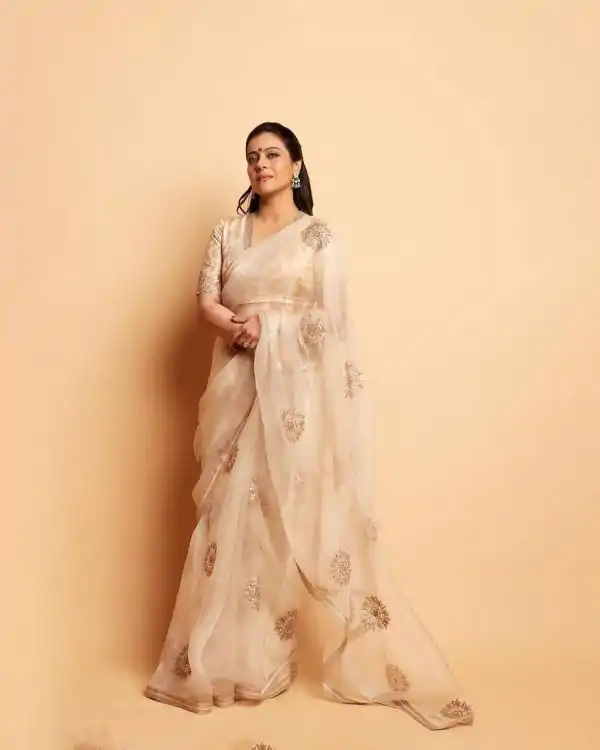 beautiful-cream-color-organza-silk-with-embroidery-work-saree