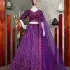 Trending Designer Purple Color Soft Tafeta Silk Lehenga choli