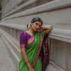 Parrot Green Soft Silk Saree with Pallu Work