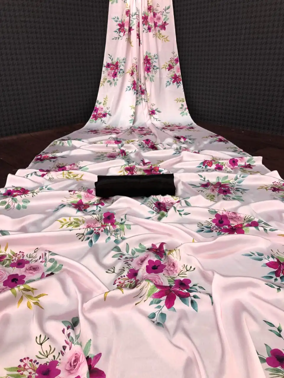 Fancy Light Pink Color Devsena Soft Silk Saree Digital Print Saree