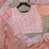 Fancy Orange Color Pure Soft Tabby Organza Butta Work Saree
