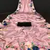 Fancy Peach Color Devsena Soft Silk Saree Digital Print Saree