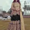 Fine Black Heavy Net Coding sequence Embroidery Lehenga Choli