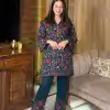 Glamorous Navy Blue Color Rayon Embroidery Work Salwar Suit