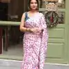 Luminous Soft Pink Heavy Devsena Soft Silk Digital Printed Saree