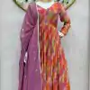 Mesmerizing Pink Color Faux Georgette Digital Print Salwar Suit