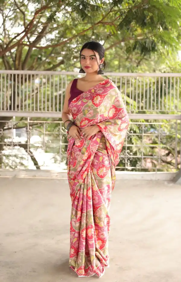 Radiant Light Purple Heavy Devsena Soft Silk Digital Printed Saree