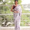 Radiant White Color Heavy Devsena Soft Silk Digital Printed Saree