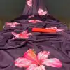 Aglow Purple Color Devsena Soft Silk Digital Printed Work Saree