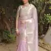 Grand Baby Pink Color Organza Jacquard Butti Worked Saree