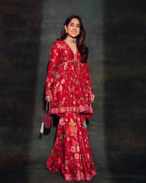 Grand Red Color American lachko Digital Print Work Salwar Suit