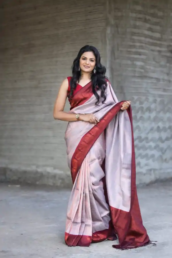 Peaceful Purple Color Soft Silk Beautiful Rich Pallu All Over Saree