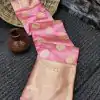 Dazzling Baby Pink Color Organza Silk Beautiful Gold Zari Saree