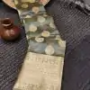 Dazzling Olive Color Organza Silk Beautiful Gold Zari Saree