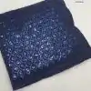 Glowing Navy Blue Color Georgette Dual Sequins 3MM & 5MM Embroidery Sequins Work Saree