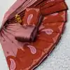 Wonderful Light pink Color Soft Litchi Silk Contrast Border Weaving Design Saree