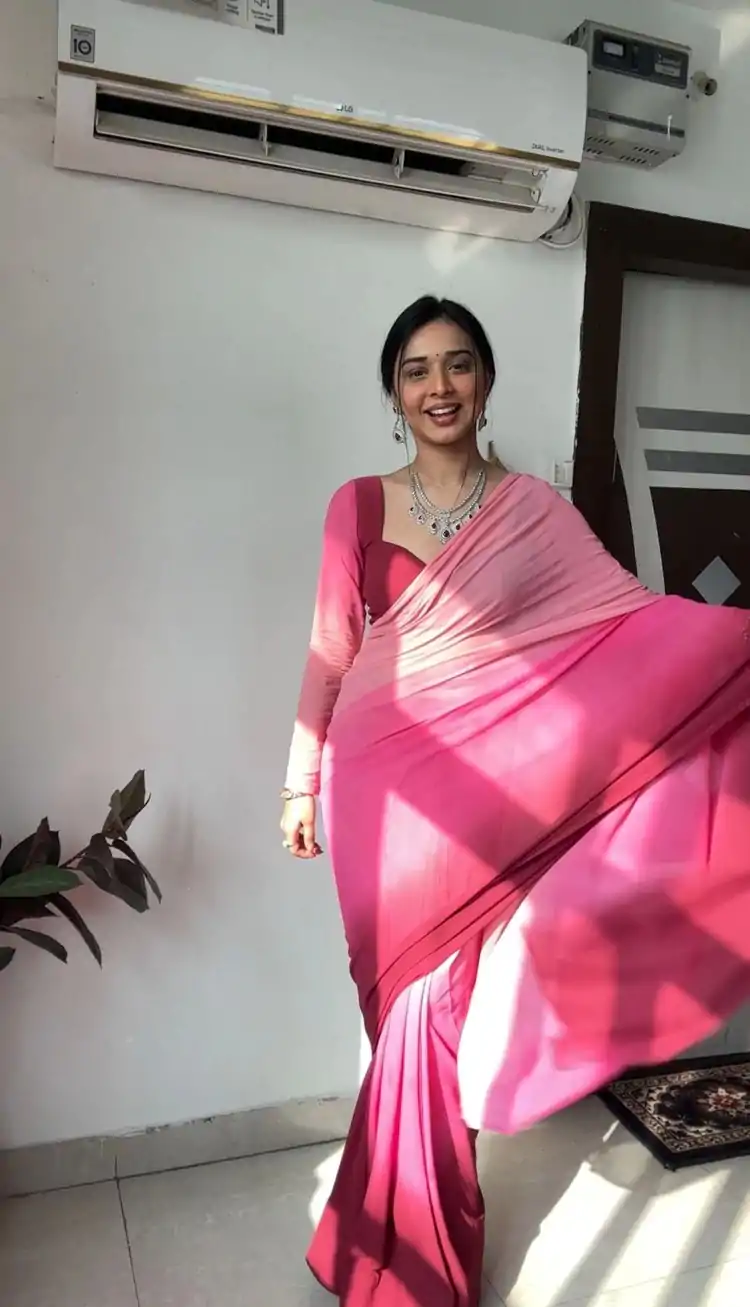 Wonderful Multi Color Soft Georgette Silk Ready To Wear All Over Saree - Image 3