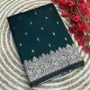 Fantastic Green Color Banarasi Silk Zari Weaving Rich Pallu Saree