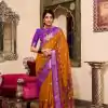 Magical Mustad Color Poly Cotton Kalamkari Print Saree
